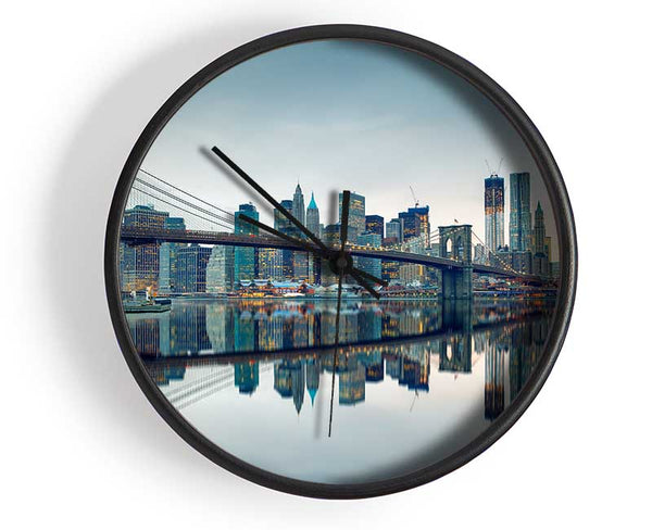 Reflections of New York Clock - Wallart-Direct UK