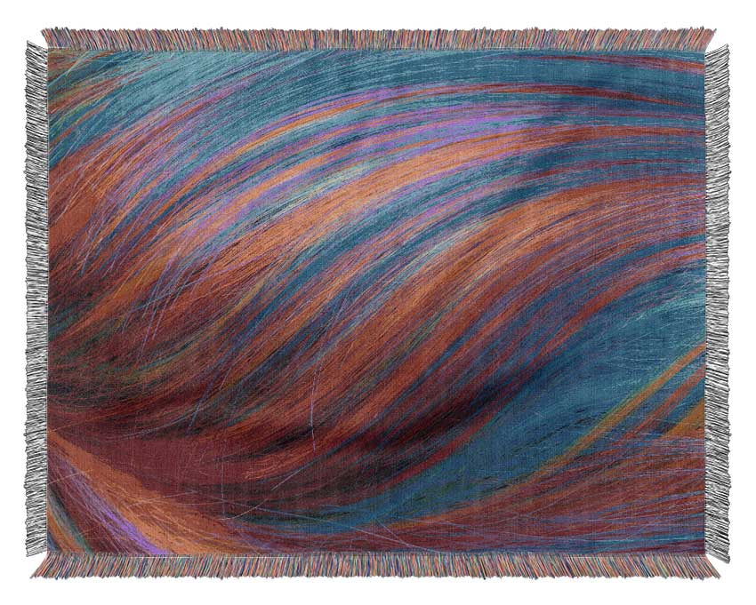 Multicoloured hair up close Woven Blanket