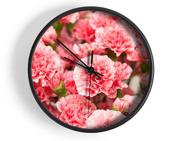 Pink floweres of plenty Clock - Wallart-Direct UK