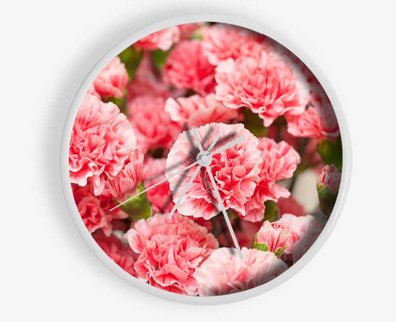 Pink floweres of plenty Clock - Wallart-Direct UK