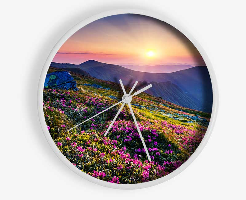 Mountain views of beauty Clock - Wallart-Direct UK