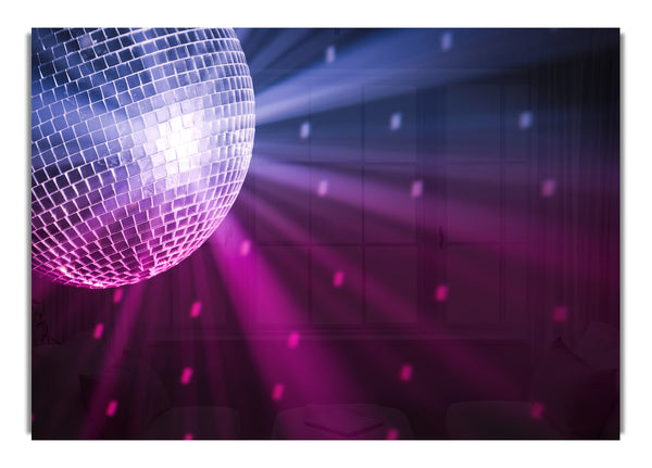 Disco ball blue and pink