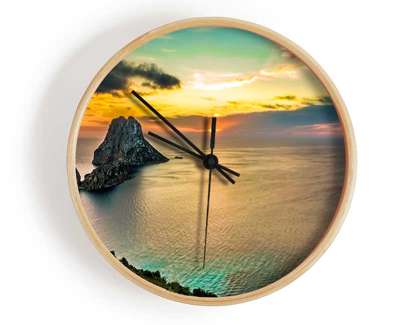 New Zealand views off the cliff Clock - Wallart-Direct UK