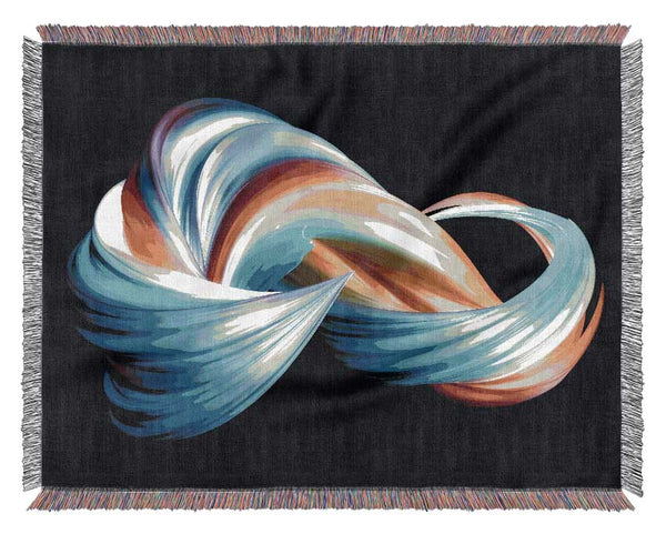 swirling jet of colours Woven Blanket