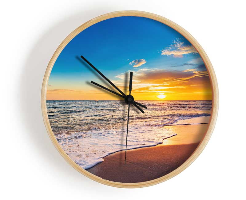 Beach on the south east coast Clock - Wallart-Direct UK