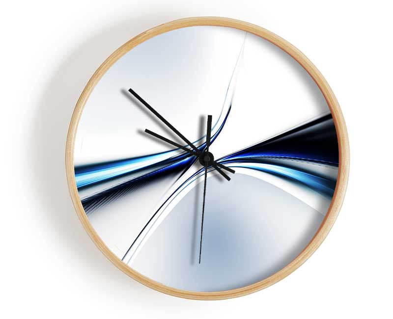 Defined lines meeting Clock - Wallart-Direct UK