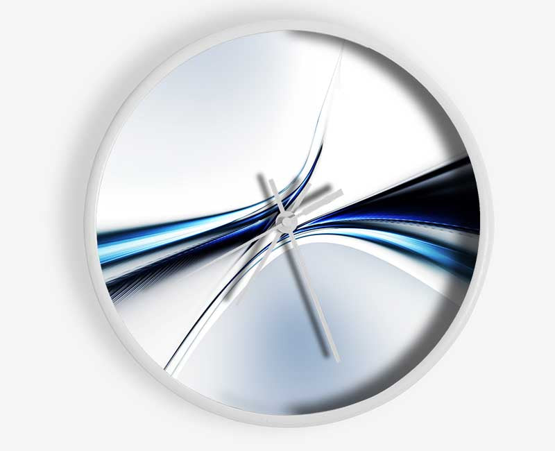 Defined lines meeting Clock - Wallart-Direct UK