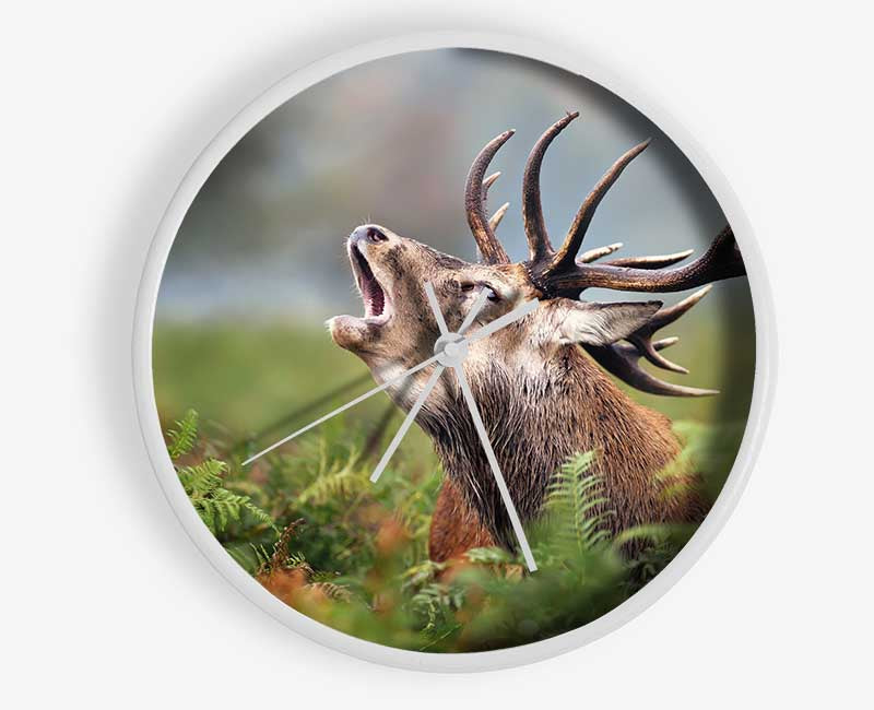 Elk call Clock - Wallart-Direct UK