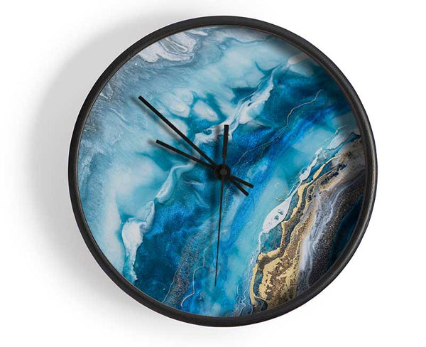 Natural stones inside Clock - Wallart-Direct UK