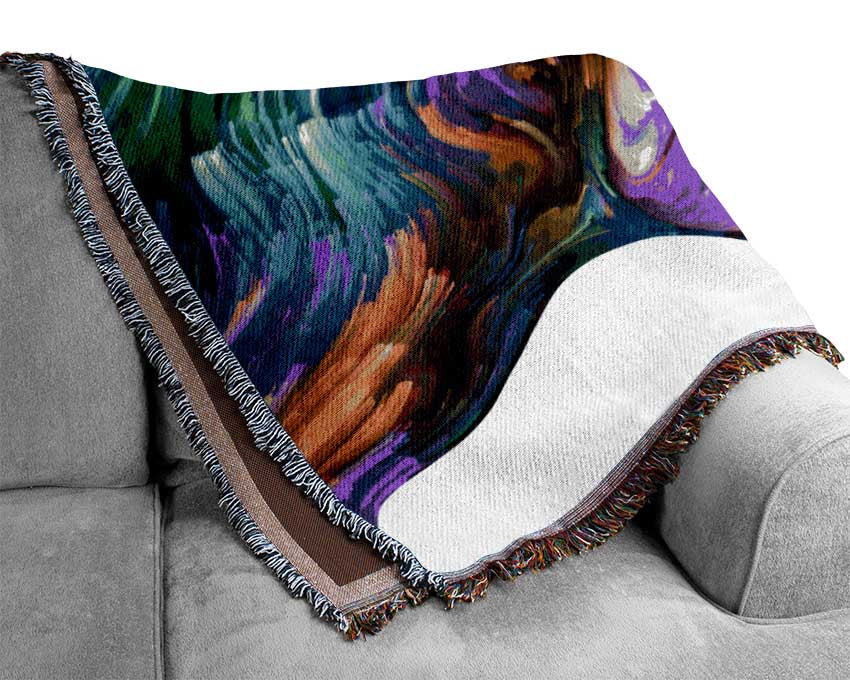 Soul connection of colour and vibrance Woven Blanket