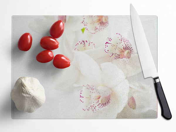 Orchid bliss Glass Chopping Board