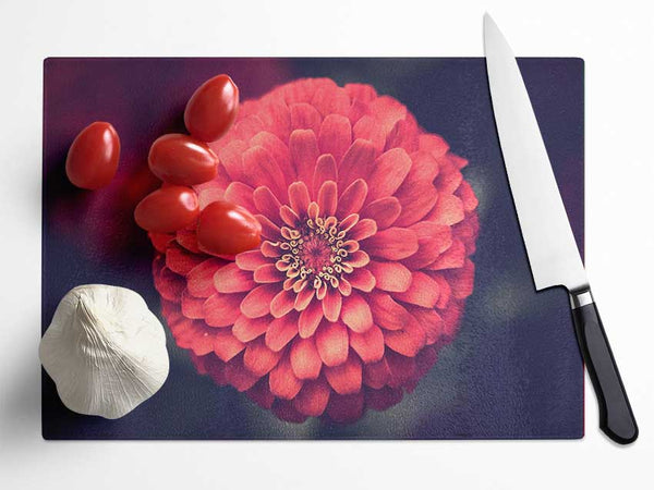 Circular flower perfectly balanced Glass Chopping Board