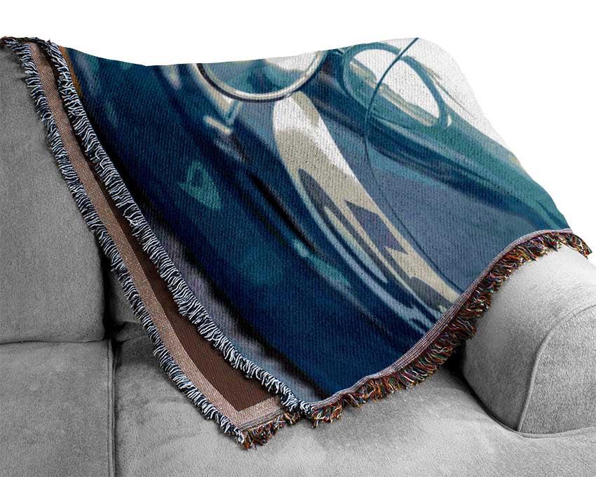 Inside perspective sports car Woven Blanket