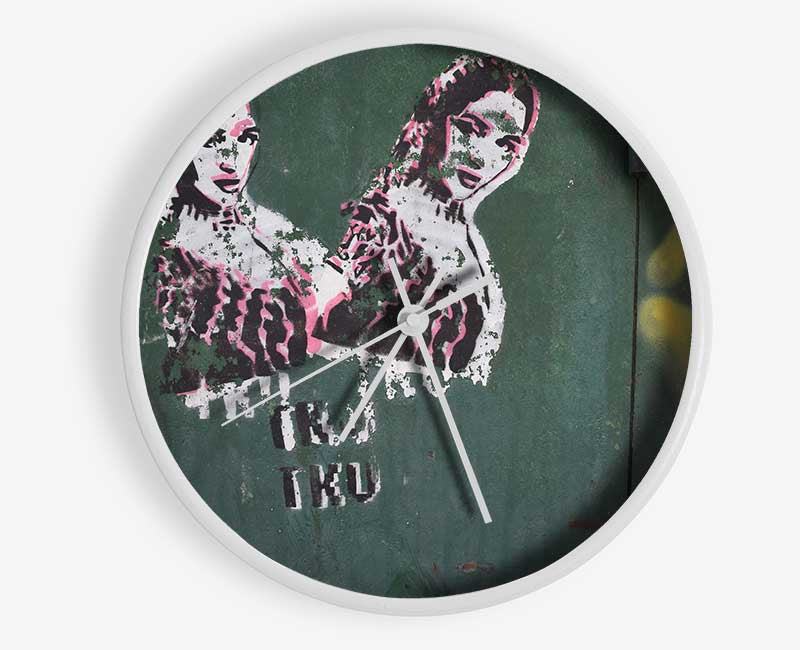 Indian graffiti Clock - Wallart-Direct UK