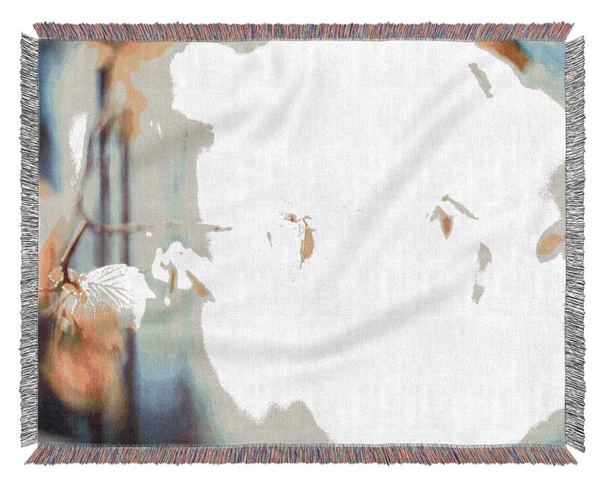 Bleached leaves Woven Blanket