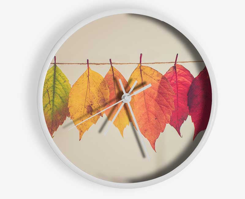 Summer to spring leaves Clock - Wallart-Direct UK