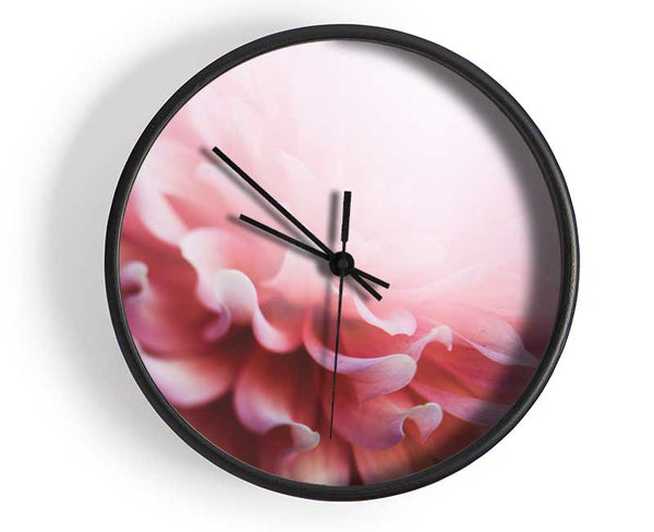 pink flower opening inside Clock - Wallart-Direct UK