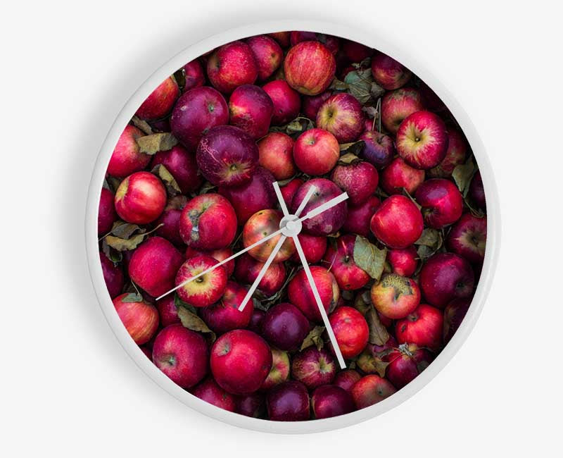 Collection of apples Clock - Wallart-Direct UK