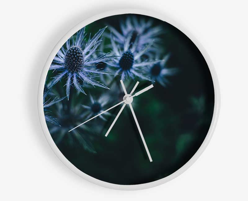 Spring thistle Clock - Wallart-Direct UK