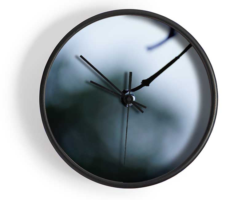 Singele droplet on a twig Clock - Wallart-Direct UK