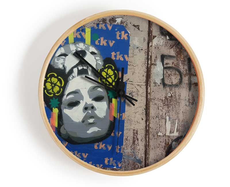 Tiger woman street Clock - Wallart-Direct UK