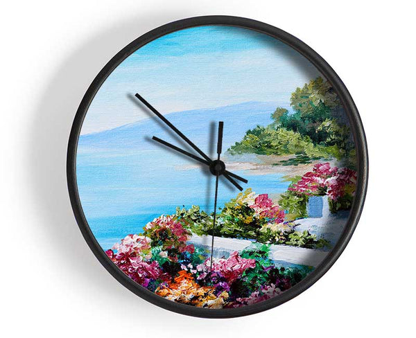 Mediterranean Sunshine Home Clock - Wallart-Direct UK