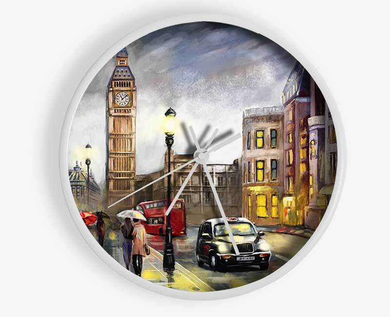 City London At Dusk Clock - Wallart-Direct UK