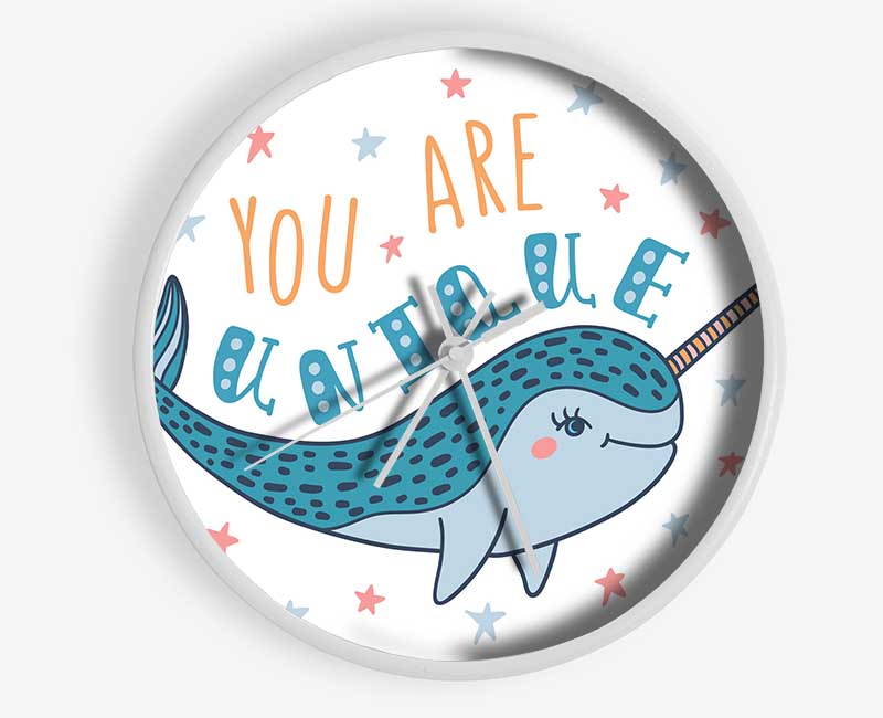 You Are Unique Narwhal Clock - Wallart-Direct UK