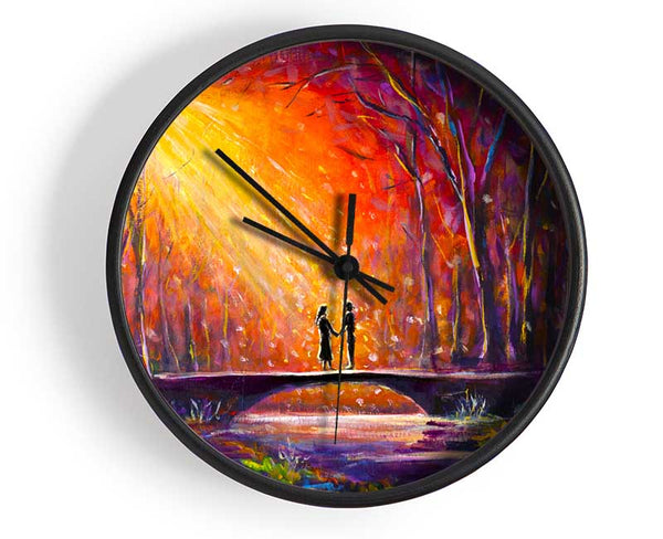 Meeting In The Forest Clock - Wallart-Direct UK