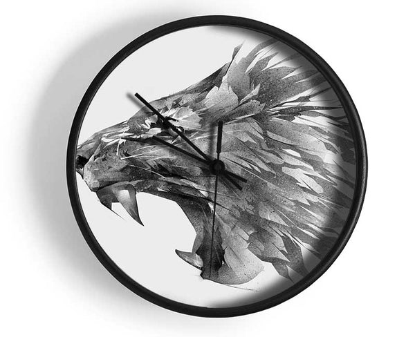 Fractual Lion Roar Clock - Wallart-Direct UK