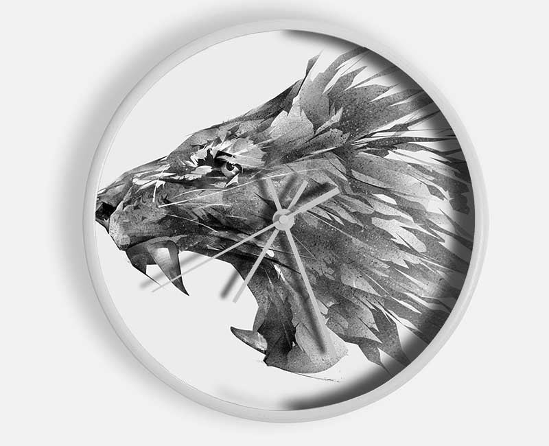 Fractual Lion Roar Clock - Wallart-Direct UK