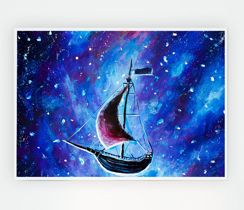 The Ship In Space Print Poster Wall Art