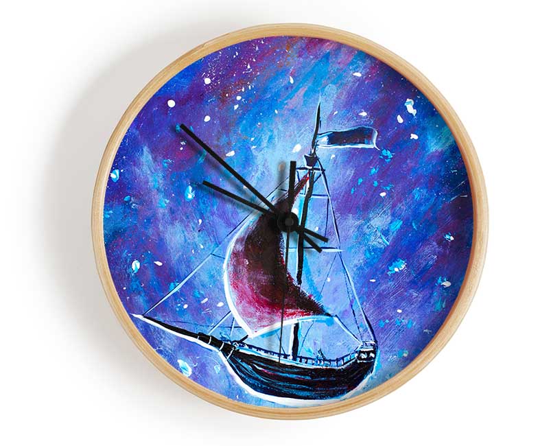 The Ship In Space Clock - Wallart-Direct UK