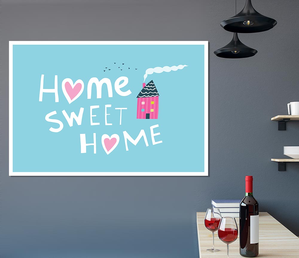 Home Sweet Home Cosy Print Poster Wall Art