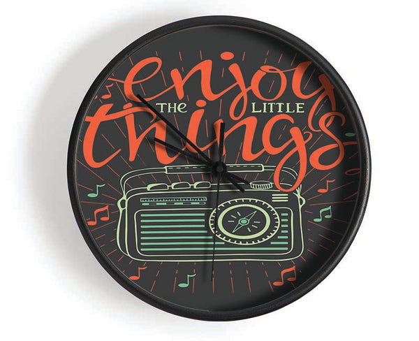 Enjoy The Little Things Music Clock - Wallart-Direct UK