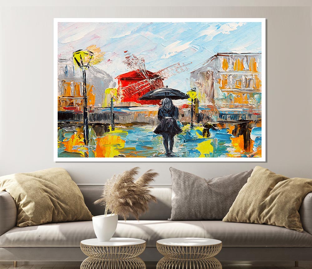 Walking Through The Elements Print Poster Wall Art