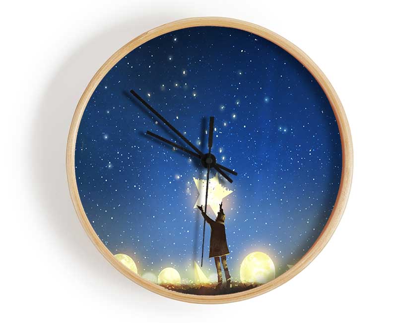 Placing A Star In The Sky Clock - Wallart-Direct UK