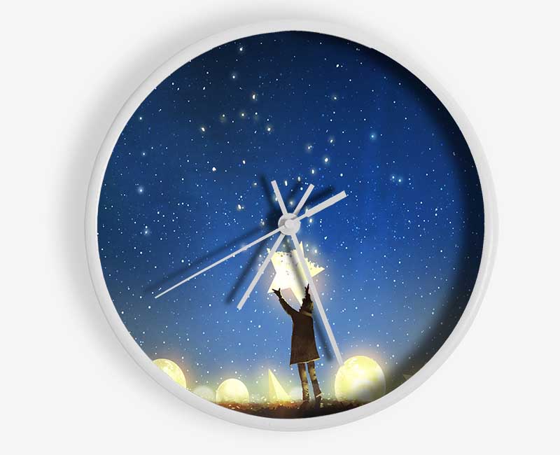 Placing A Star In The Sky Clock - Wallart-Direct UK