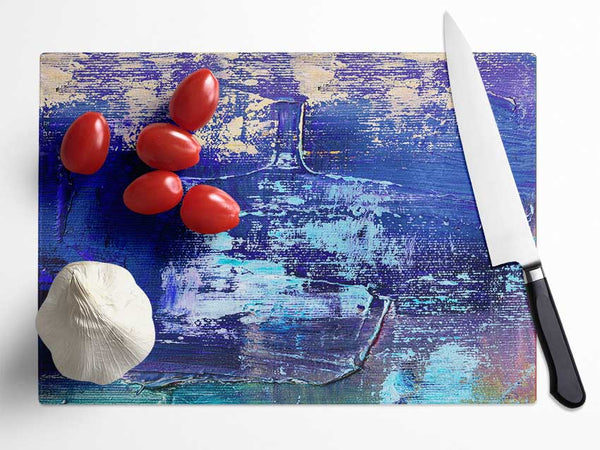 Acrylic Art Paint Textures Glass Chopping Board