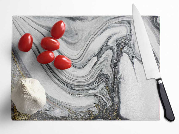 Swirl Of Stone Glass Chopping Board