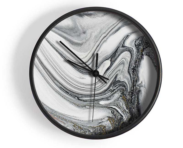 Swirl Of Stone Clock - Wallart-Direct UK