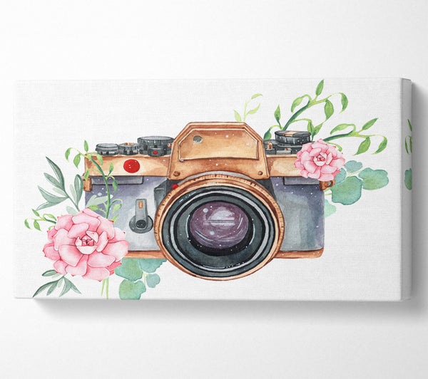 Vintage Camera Floral