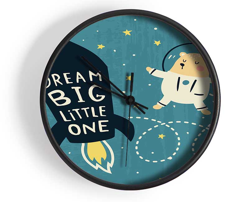 Dream Big Little One Space Ship Clock - Wallart-Direct UK