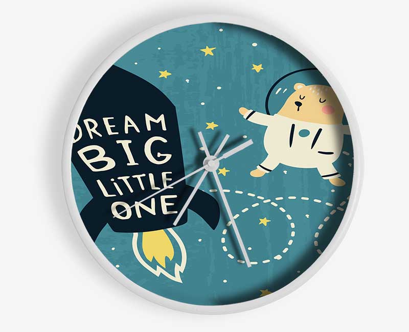 Dream Big Little One Space Ship Clock - Wallart-Direct UK