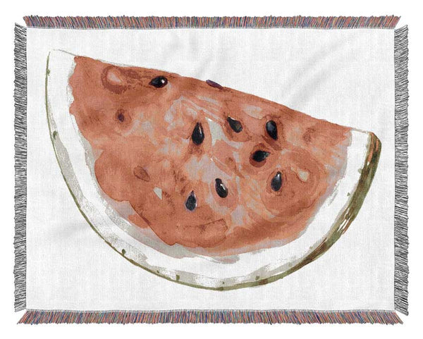 Watercolour Watermelon Woven Blanket