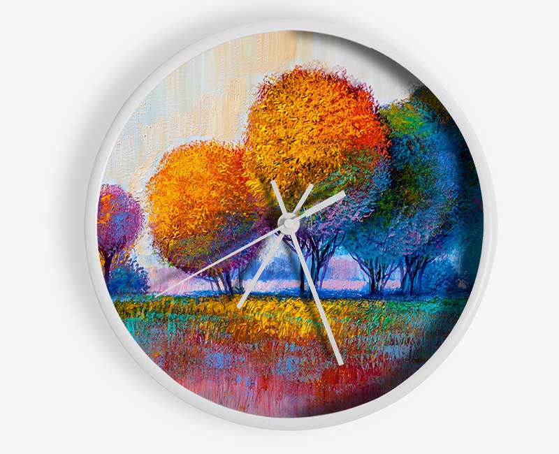 Trees In The Distant Clock - Wallart-Direct UK