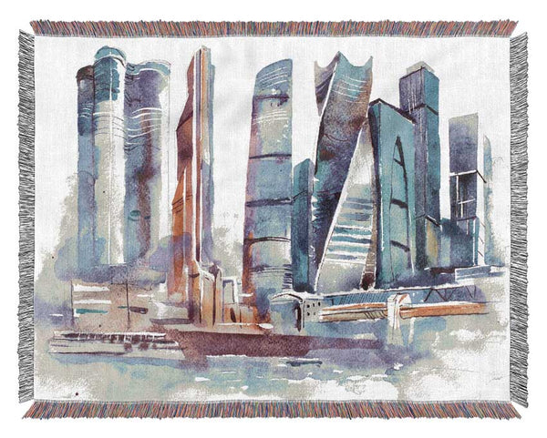 The City Harbour Woven Blanket