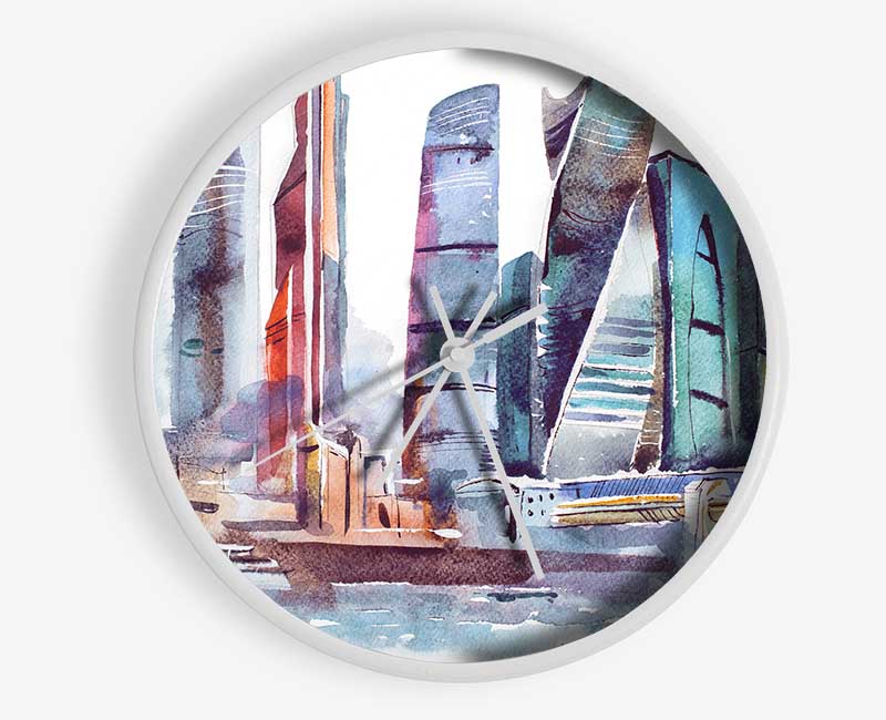 The City Harbour Clock - Wallart-Direct UK