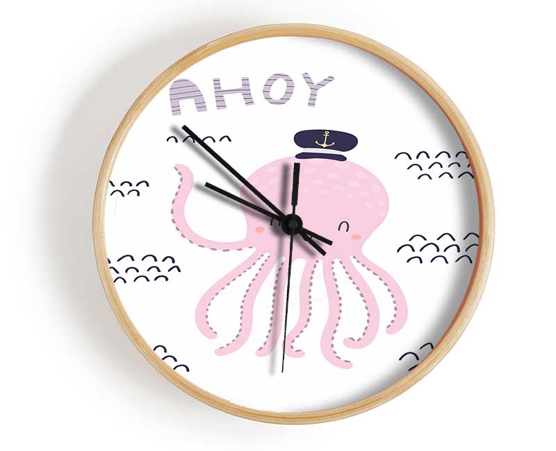 Ahoy Octopus Clock - Wallart-Direct UK