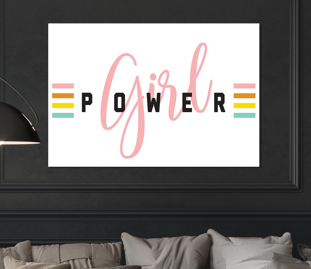 Girl Power Print Poster Wall Art